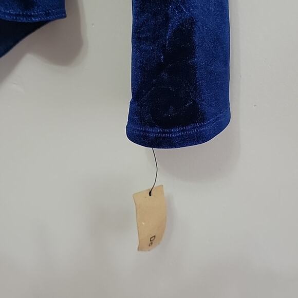 Reformation XL Avalon Bodysuit in Blue Velvet NWT - Picture 6 of 8